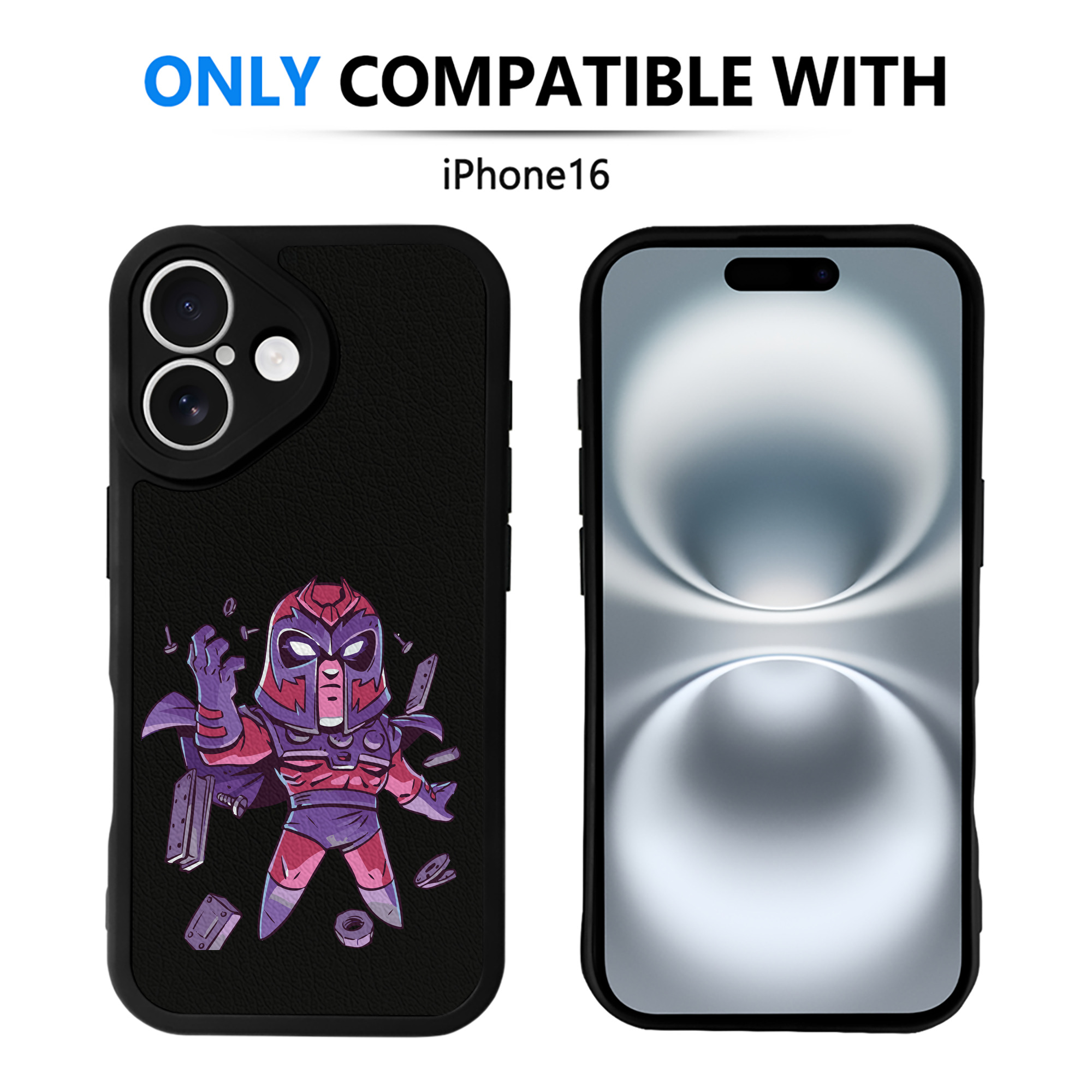 （画像用） アベンジャーズ The Avengers 【iPhone 16シリーズ対応】シリコンスマホケース（レザー調） 材質：シリコン